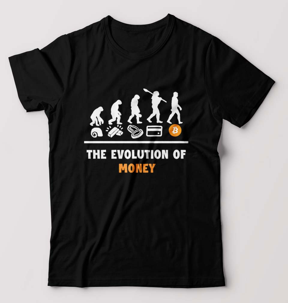 Bitcoin Crypto Money T-Shirt for Men-Black-Ektarfa.online