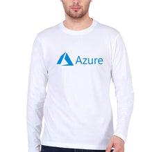 Load image into Gallery viewer, Azure Full Sleeves T-Shirt for Men-White-Ektarfa.online
