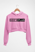 Load image into Gallery viewer, God&#39;s plan Crop HOODIE FOR WOMEN-Light Baby Pink-Ektarfa.online
