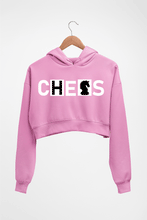 Load image into Gallery viewer, Chess Crop HOODIE FOR WOMEN-Light Baby Pink-Ektarfa.online

