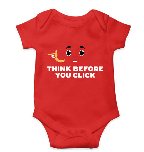 Cyber Security Kids Romper For Baby Boy/Girl-Red-Ektarfa.online