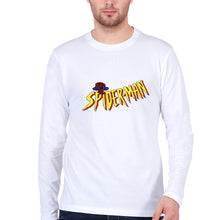Load image into Gallery viewer, Spiderman Superhero Full Sleeves T-Shirt for Men-White-Ektarfa.online
