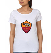 Load image into Gallery viewer, A.S. Roma T-Shirt for Women-White-Ektarfa.online
