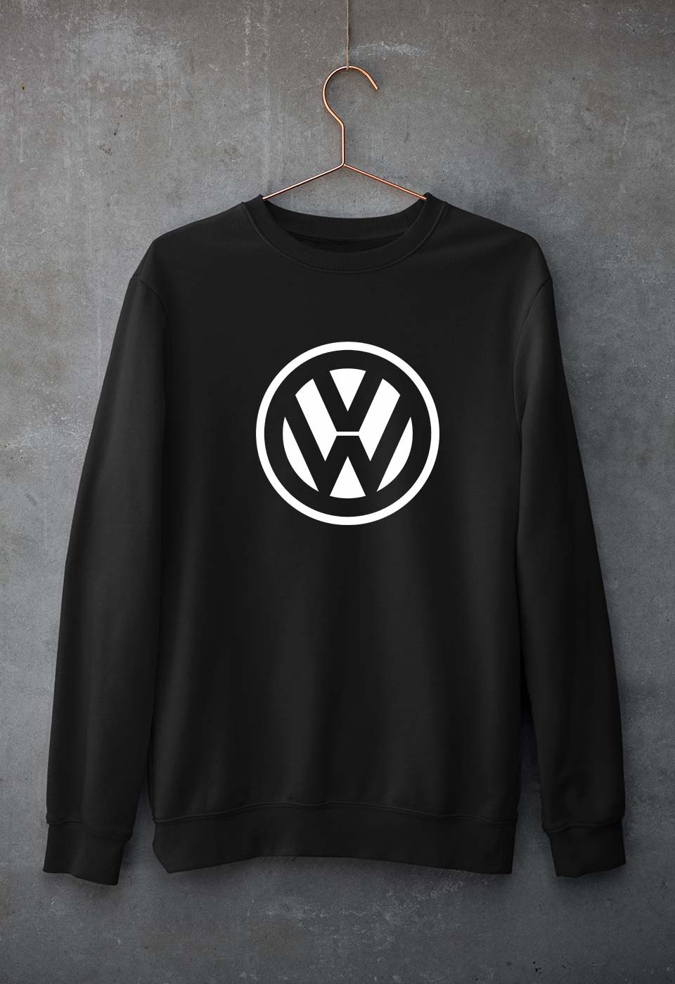 volkswagen Unisex Sweatshirt for Men/Women-Black-Ektarfa.online