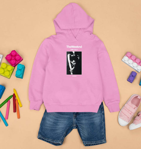 The Weeknd Trilogy Kids Hoodie for Boy/Girl-Light Baby Pink-Ektarfa.online