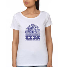 Load image into Gallery viewer, IIM Ahmedabad T-Shirt for Women-White-Ektarfa.online

