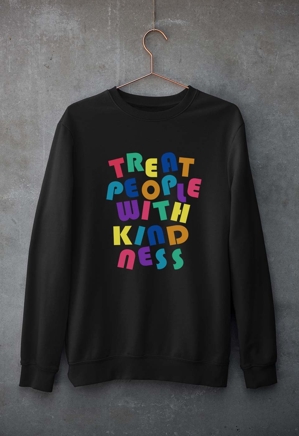 treat people.with kindness harry styles Unisex Sweatshirt for Men/Women-Black-Ektarfa.online