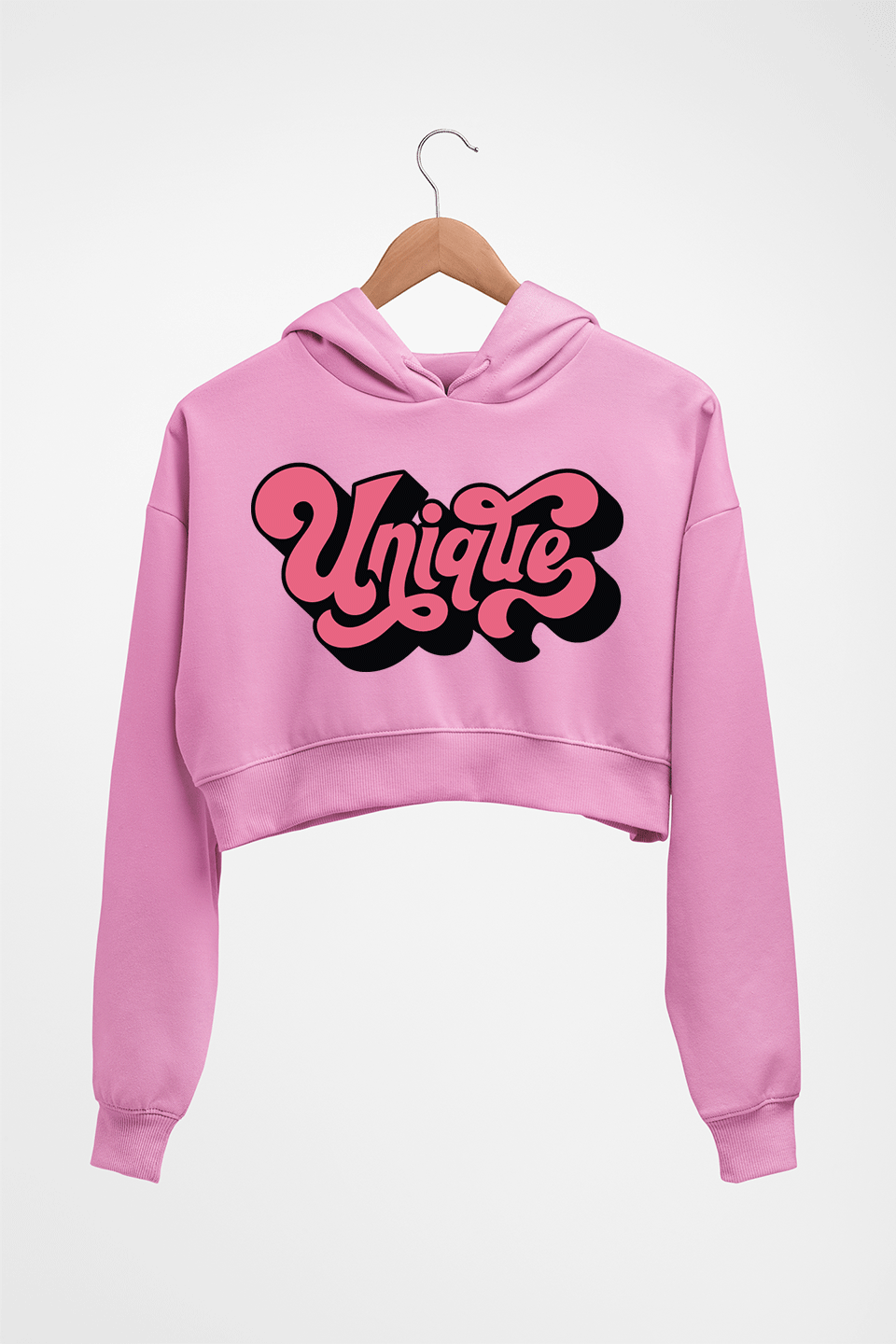Unique Crop HOODIE FOR WOMEN-Light Baby Pink-Ektarfa.online