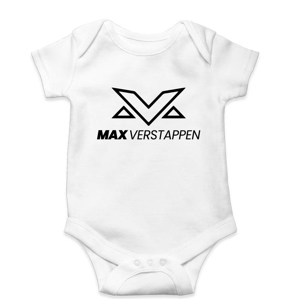 Max Verstappen Kids Romper For Baby Boy/Girl-0-5 Months(18 Inches)-White-Ektarfa.online