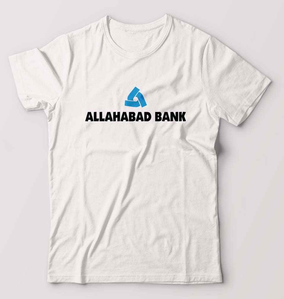 Allahabad Bank T-Shirt for Men-White-Ektarfa.online