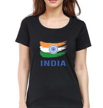 Load image into Gallery viewer, India T-Shirt for Women-Black-Ektarfa.online
