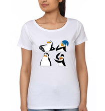 Load image into Gallery viewer, Penguins of Madagascar T-Shirt for Women-White-Ektarfa.online
