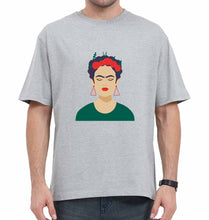 Load image into Gallery viewer, Frida Kahlo Oversized T-Shirt for Men-Grey-Ektarfa.online
