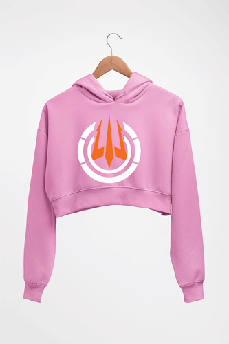 Call of Duty (COD) Crop HOODIE FOR WOMEN-Light Baby Pink-Ektarfa.online