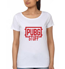 Load image into Gallery viewer, PUBG Stuff T-Shirt for Women-White-Ektarfa.online
