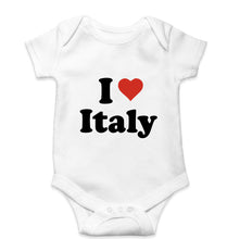 Load image into Gallery viewer, I Love Italy Kids Romper For Baby Boy/Girl-0-5 Months(18 Inches)-White-Ektarfa.online
