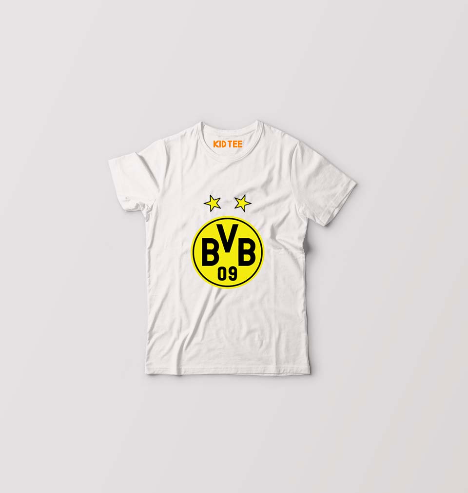 Borussia Dortmund Kids T-Shirt for Boy/Girl-White-Ektarfa.online