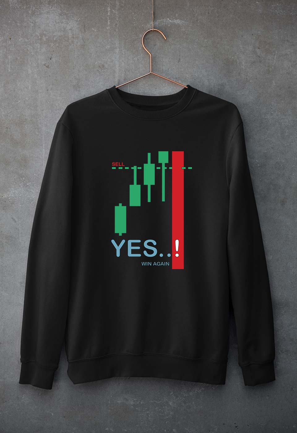 Share Market(Stock Market) Unisex Sweatshirt for Men/Women-Black-Ektarfa.online