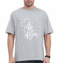 Load image into Gallery viewer, Christian Oversized T-Shirt for Men-Grey-Ektarfa.online
