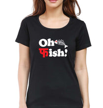 Load image into Gallery viewer, Fish Funny T-Shirt for Women-Black-Ektarfa.online
