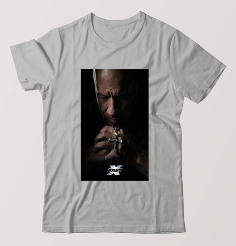 Fast X Vin Diesel T-Shirt for Men-Grey Melange-Ektarfa.online