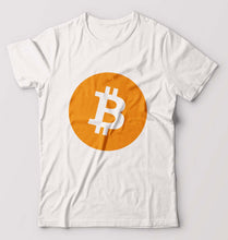 Load image into Gallery viewer, Cryptocurrency Bitcoin T-Shirt for Men-White-Ektarfa.online
