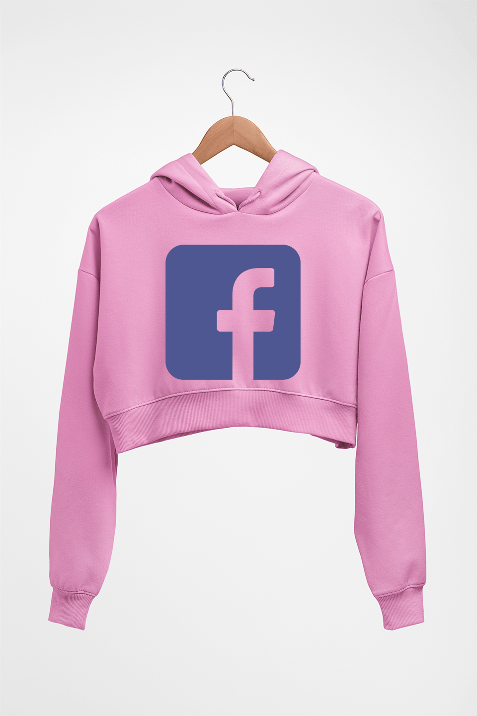 Facebook Crop HOODIE FOR WOMEN-Light Baby Pink-Ektarfa.online