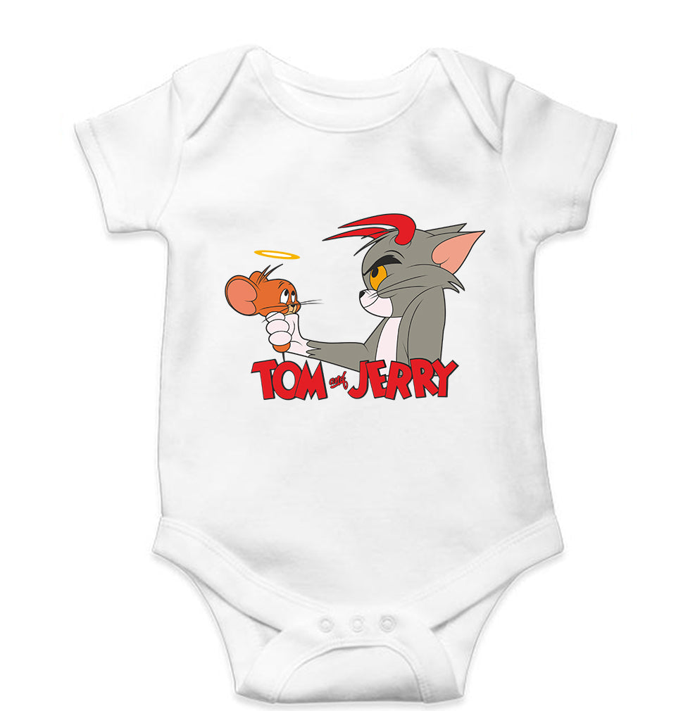 Tom and Jerry Kids Romper For Baby Boy/Girl-White-Ektarfa.online