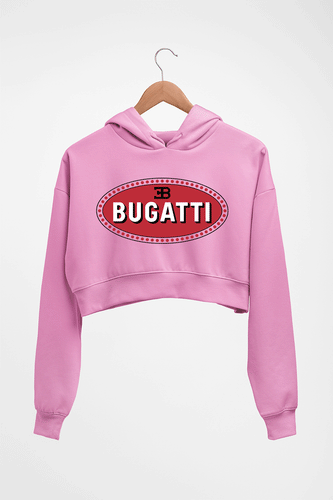 Bugatti Crop HOODIE FOR WOMEN-Light Baby Pink-Ektarfa.online