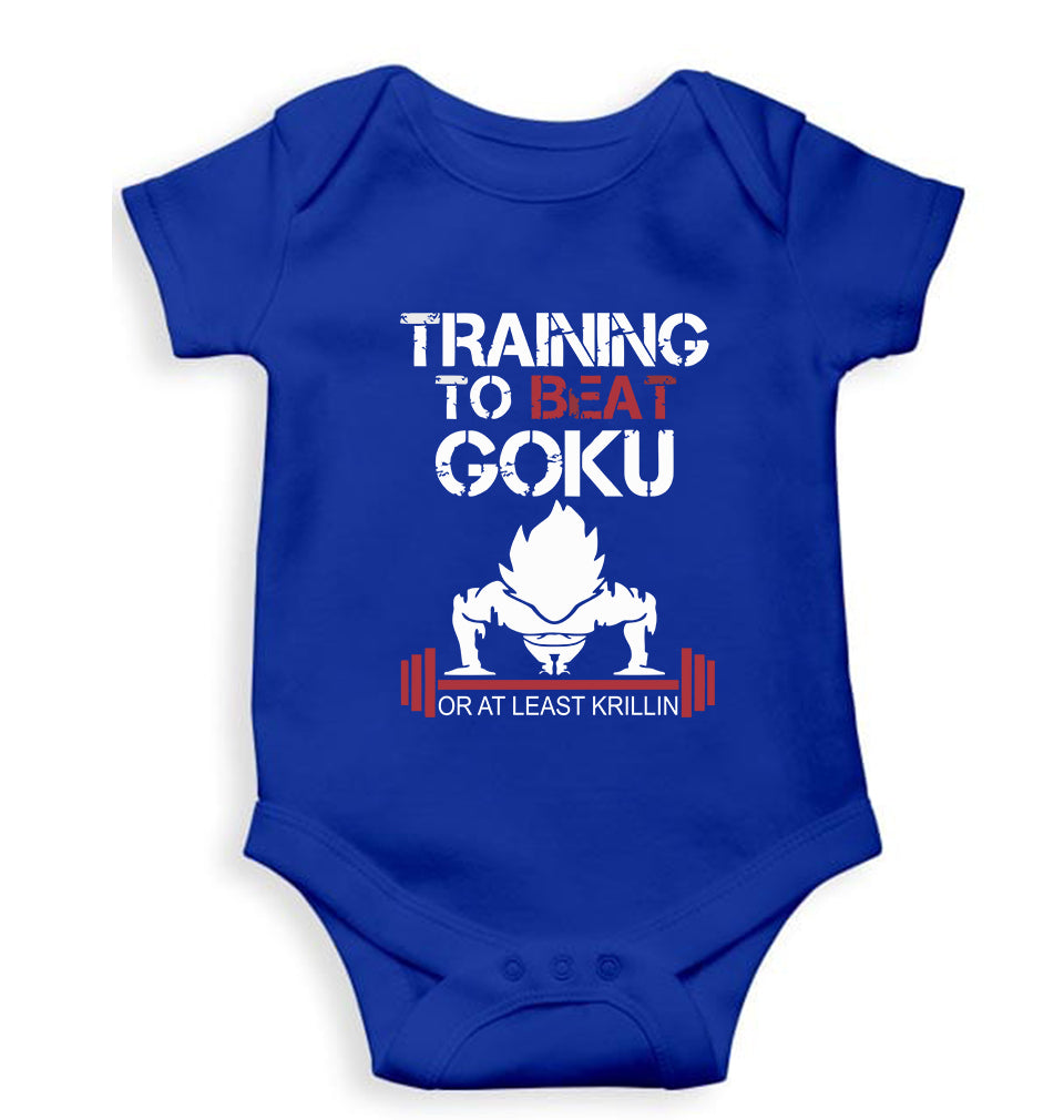 Goku Gym Kids Romper For Baby Boy/Girl-Royal Blue-Ektarfa.online