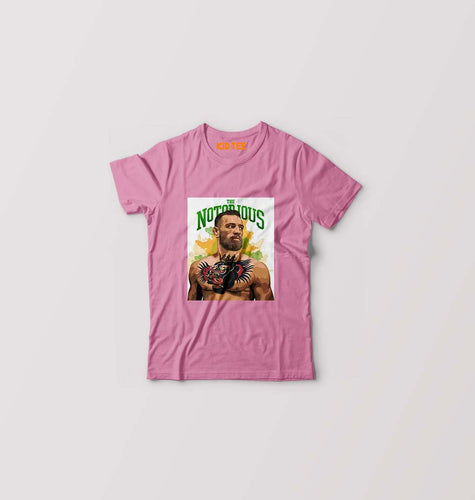 Conor McGregor UFC MMA Kids T-Shirt for Boy/Girl-Pink-Ektarfa.online