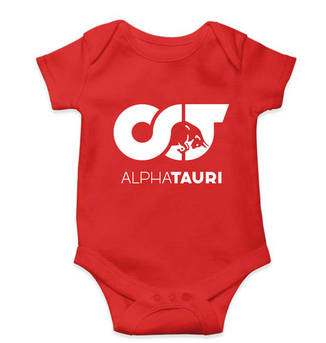 Scuderia AlphaTauri Kids Romper For Baby Boy/Girl-0-5 Months(18 Inches)-Red-Ektarfa.online