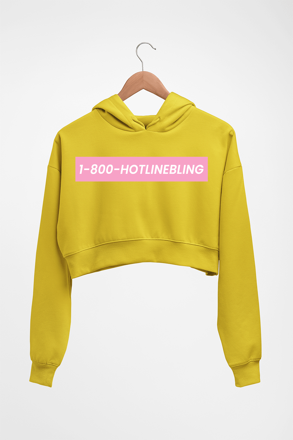 Drake Crop HOODIE FOR WOMEN-Mustard Yellow-Ektarfa.online