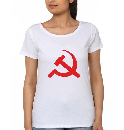 Communist party T-Shirt for Women-White-Ektarfa.online