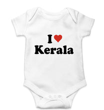 Load image into Gallery viewer, I Love Kerala Kids Romper For Baby Boy/Girl-0-5 Months(18 Inches)-White-Ektarfa.online
