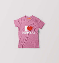 Load image into Gallery viewer, I Love Mumbai Kids T-Shirt for Boy/Girl-Pink-Ektarfa.online
