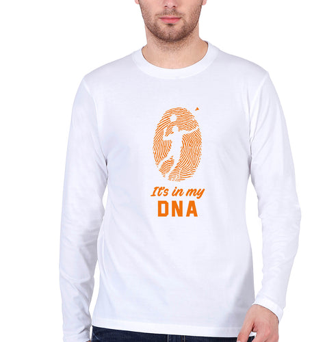 Badminton Full Sleeves T-Shirt for Men-White-Ektarfa.online