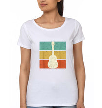 Load image into Gallery viewer, Guitar T-Shirt for Women-White-Ektarfa.online
