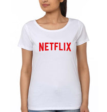 Load image into Gallery viewer, Netflix T-Shirt for Women-White-Ektarfa.online
