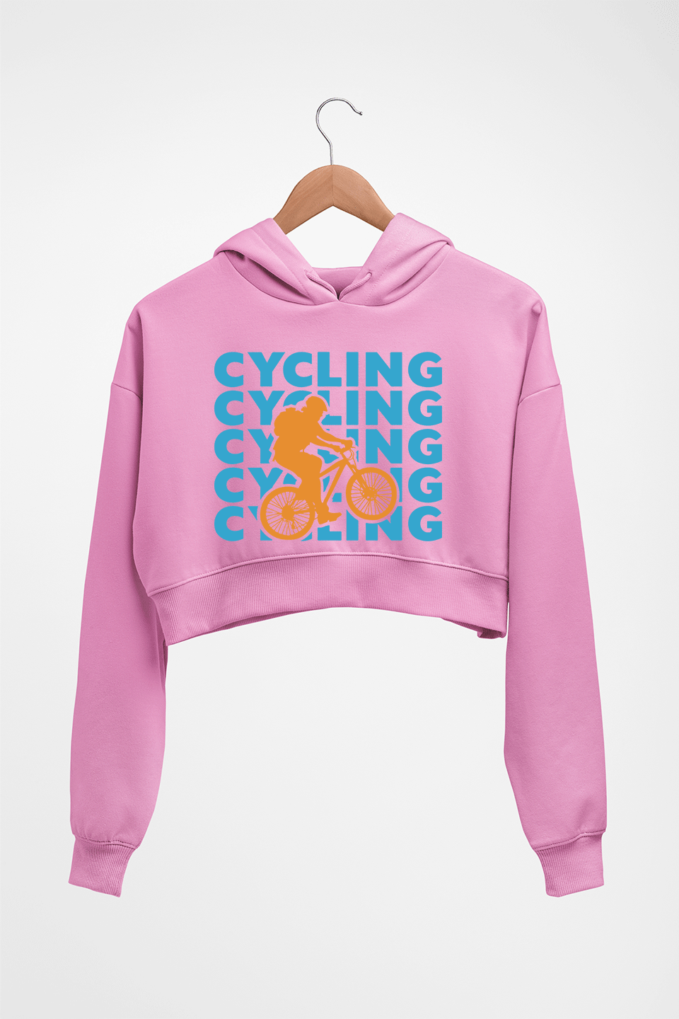 Cycling Crop HOODIE FOR WOMEN-Light Baby Pink-Ektarfa.online