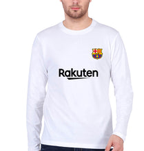 Load image into Gallery viewer, Barcelona Full Sleeves T-Shirt for Men-White-Ektarfa.online
