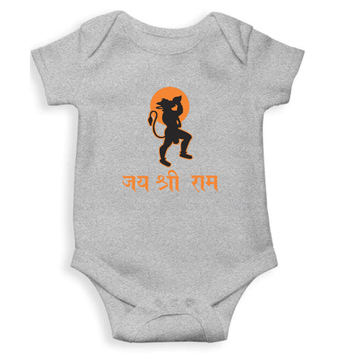 RAMJI Jai Shree Ram Kids Romper Kids Romper For Baby Boy/Girl-0-5 Months(18 Inches)-Grey-Ektarfa.online