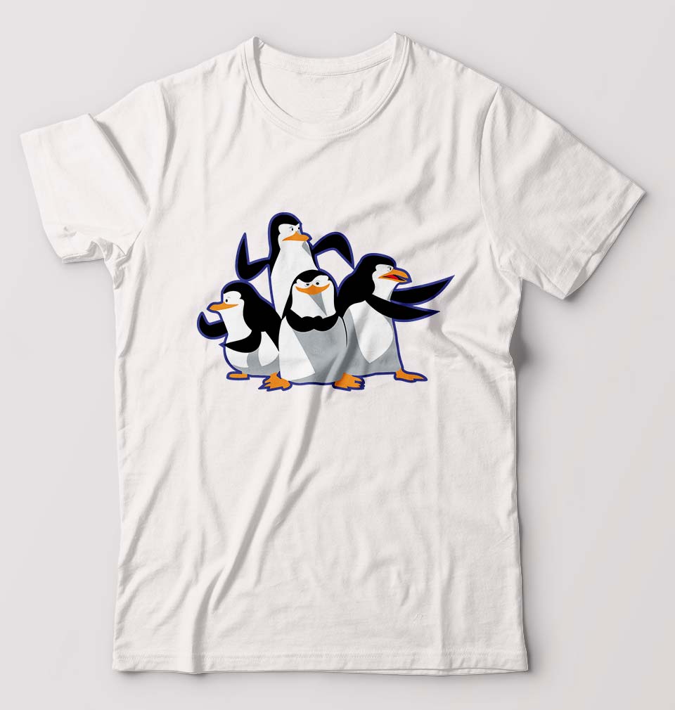 Penguins of Madagascar T-Shirt for Men-White-Ektarfa.online