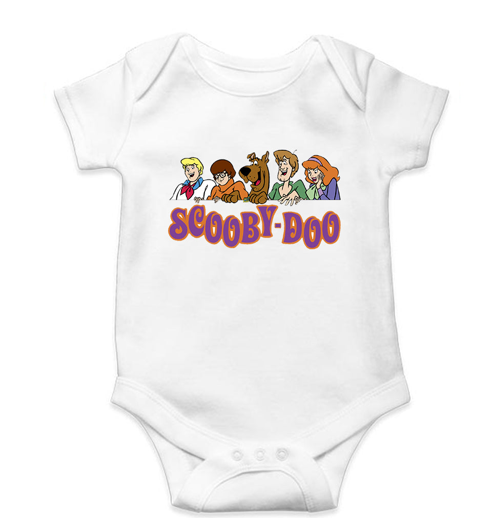 Scooby Doo Kids Romper For Baby Boy/Girl-0-5 Months(18 Inches)-White-Ektarfa.online