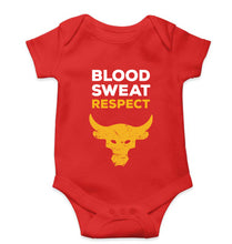 Load image into Gallery viewer, Blood Sweat Respect Gym Kids Romper For Baby Boy/Girl-0-5 Months(18 Inches)-Red-Ektarfa.online
