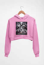 Load image into Gallery viewer, Moon Knight Crop HOODIE FOR WOMEN-Light Baby Pink-Ektarfa.online
