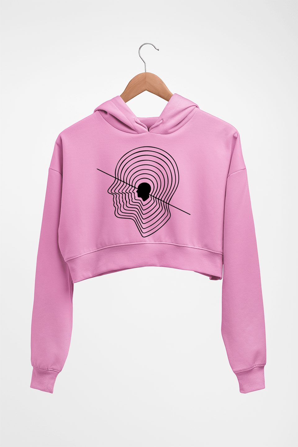 Nine Inch Nails Crop HOODIE FOR WOMEN-Light Baby Pink-Ektarfa.online