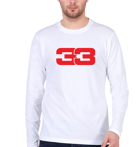 Max Verstappen Full Sleeves T-Shirt for Men-S(38 Inches)-White-Ektarfa.online