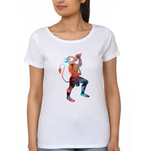 Load image into Gallery viewer, Hanuman Ji (God) T-Shirt for Women-White-Ektarfa.online
