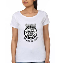 Load image into Gallery viewer, Poker T-Shirt for Women-White-Ektarfa.online

